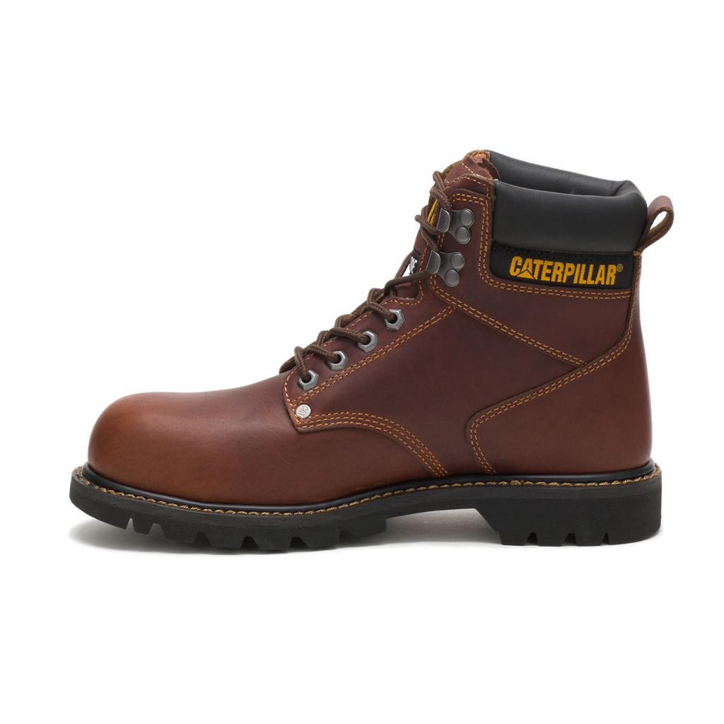 Férfi Caterpillar Second Shift Steel Toe Acél Orrú Csizma Barna  Budapest |  5836-SMYUH