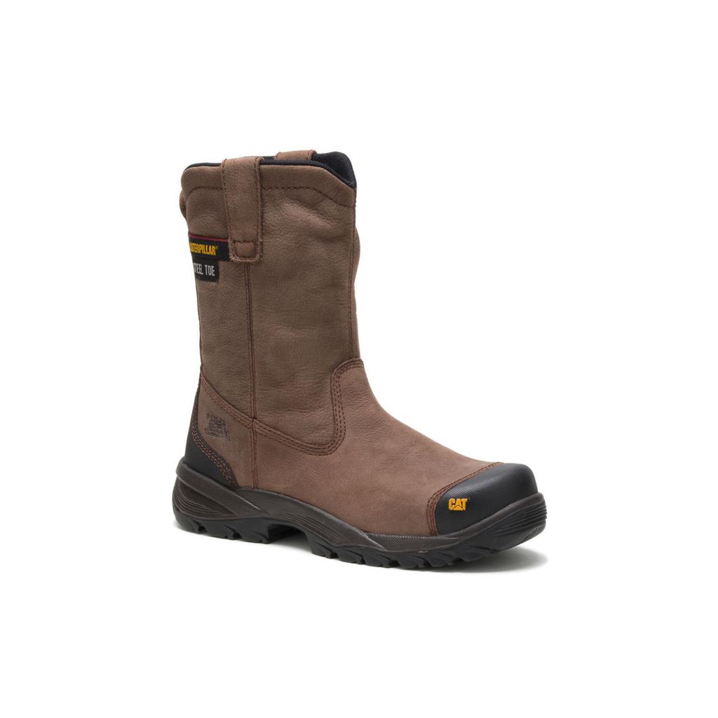 Férfi Caterpillar Spur Steel Toe Acél Orrú Csizma Barna  Budapest |  3180-CRHLP