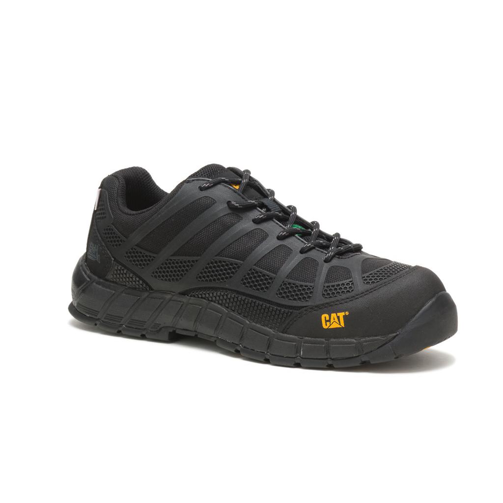 Férfi Caterpillar Streamline Csa Shoe (Composite Toe, Non Metallic) Tornacipő Fekete  Budapest |  0642-UVJQX