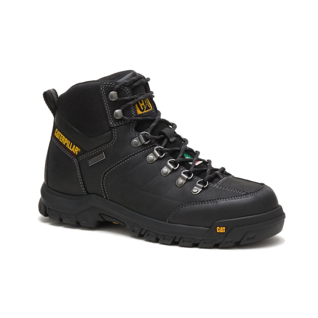 Férfi Caterpillar Threshold Vízálló Steel Toe Csa Munkavédelmi Bakancs Fekete  Budapest |  6471-AZYPX