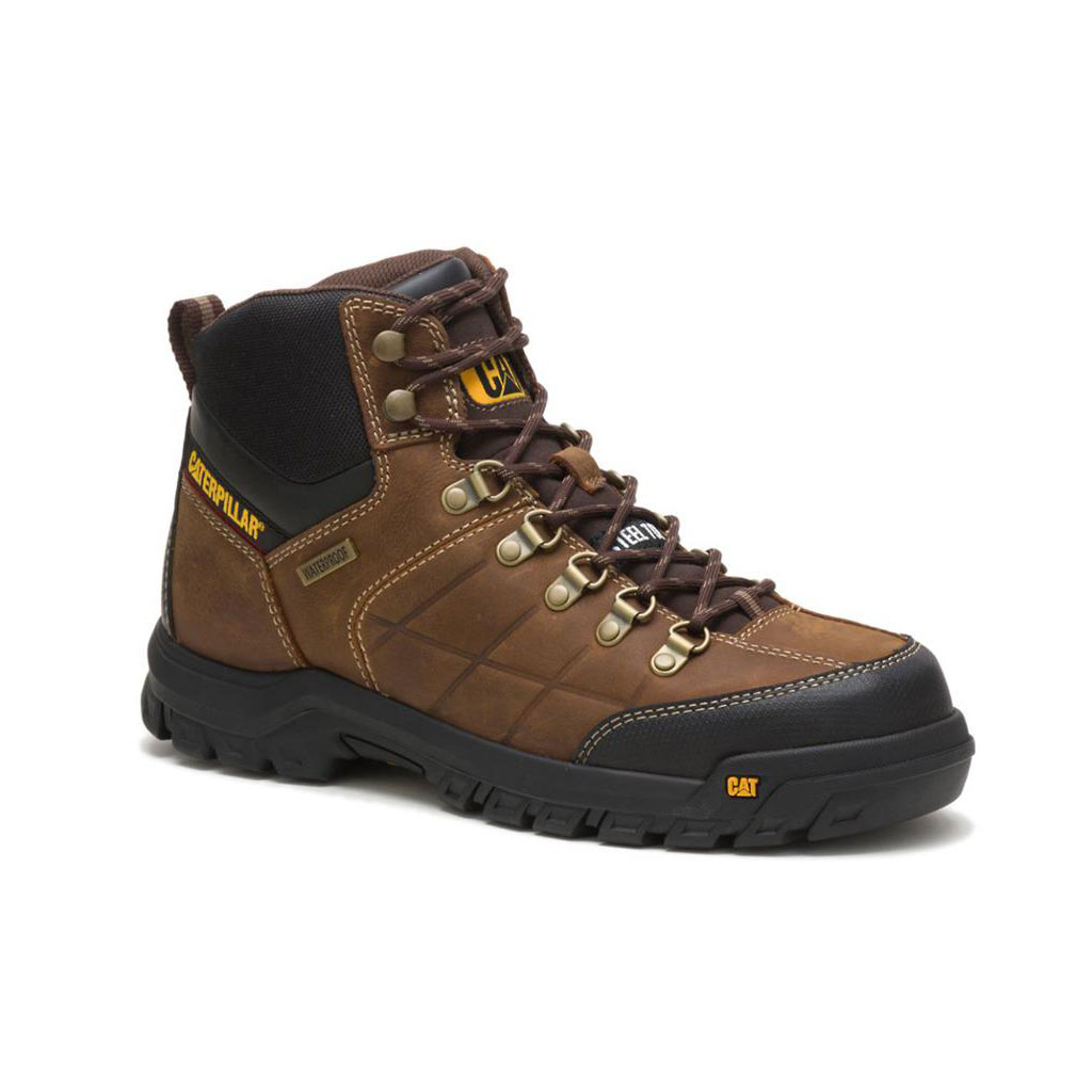 Férfi Caterpillar Threshold Vízálló Steel Toe Vízálló Bakancs Barna  Budapest |  7469-CQRFY