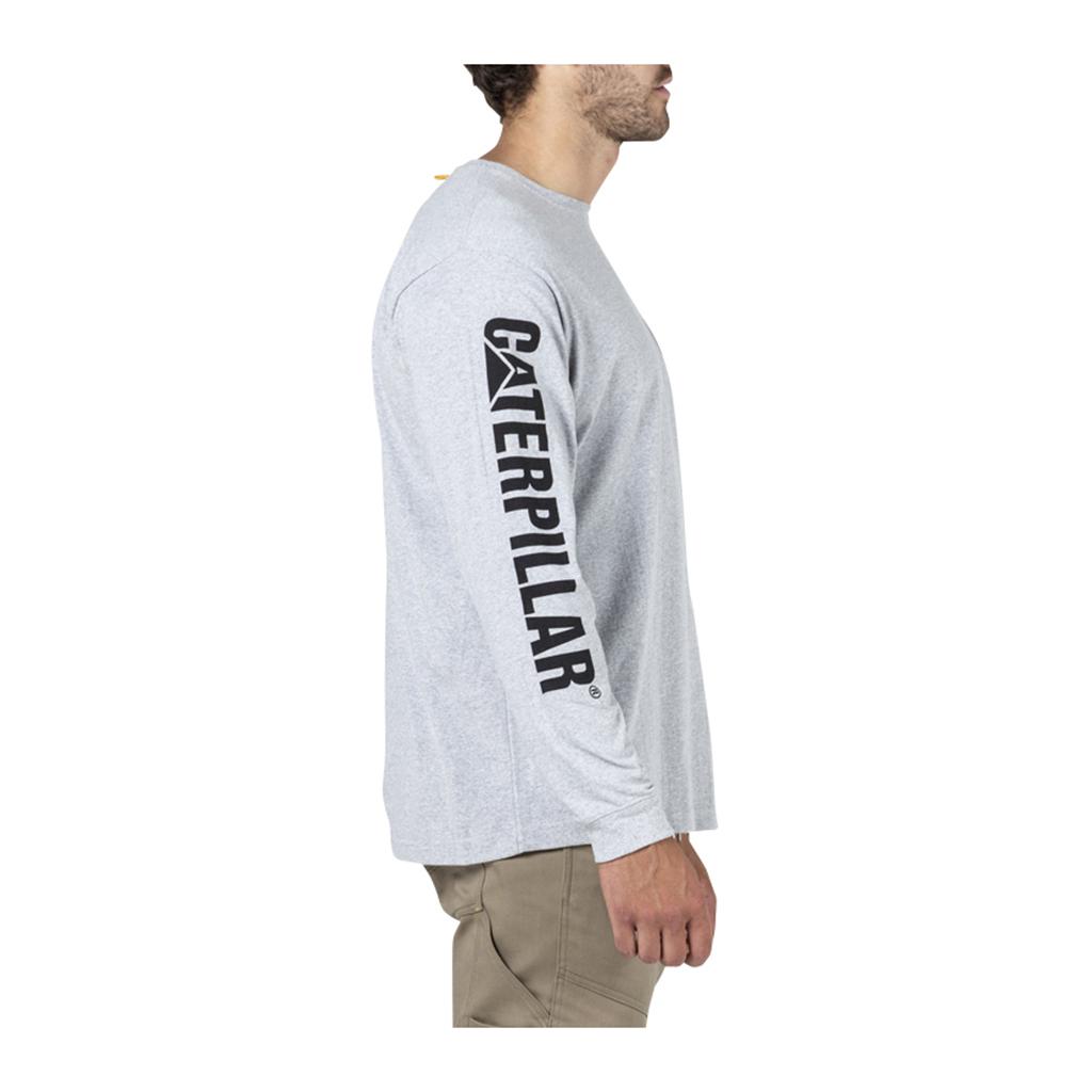 Férfi Caterpillar Trademark Banner L/S T-Shirts Szürke  Budapest |  6187-RAVUX