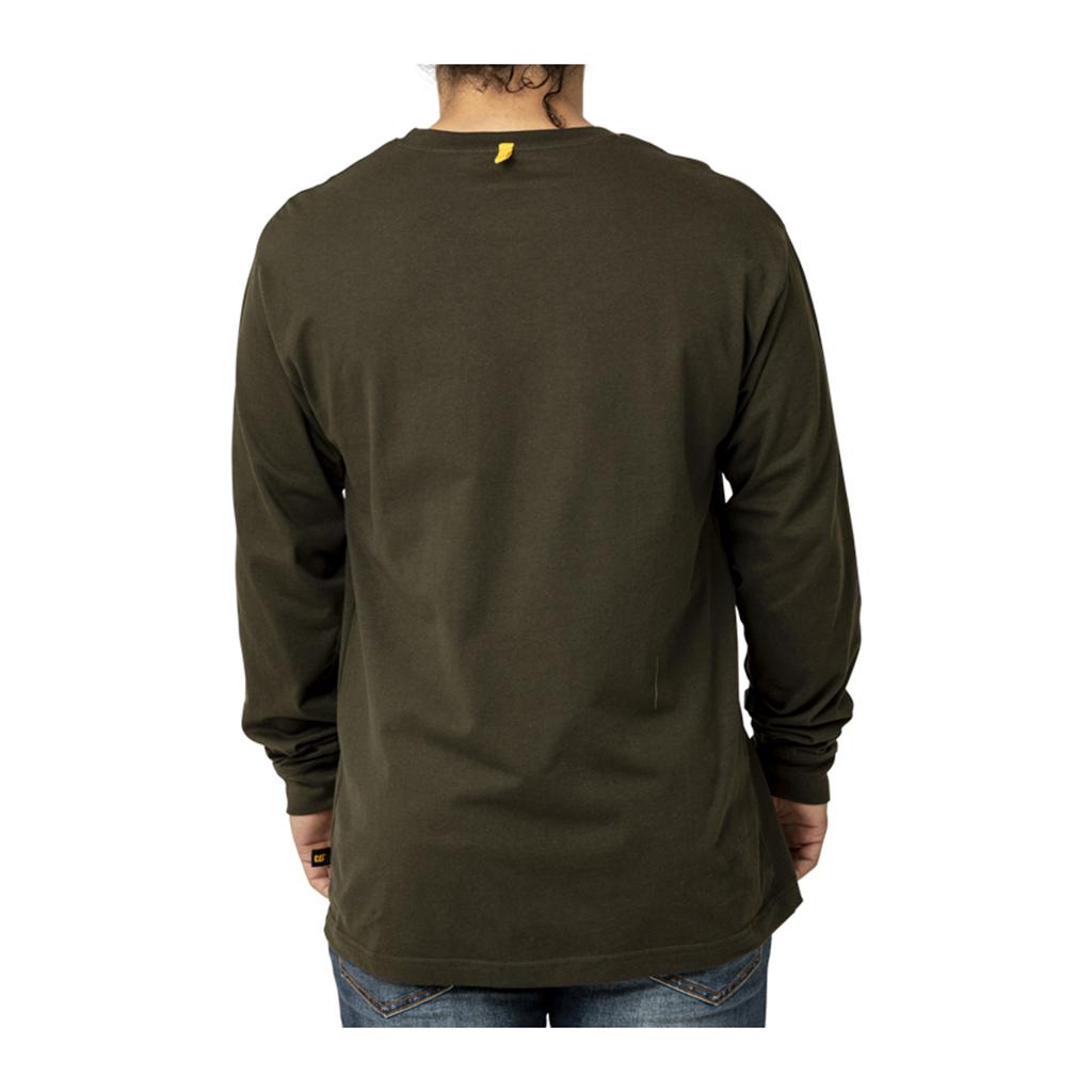 Férfi Caterpillar Trademark Banner Long Sleeve T-Shirts Sötét  Budapest |  2735-UNCTX