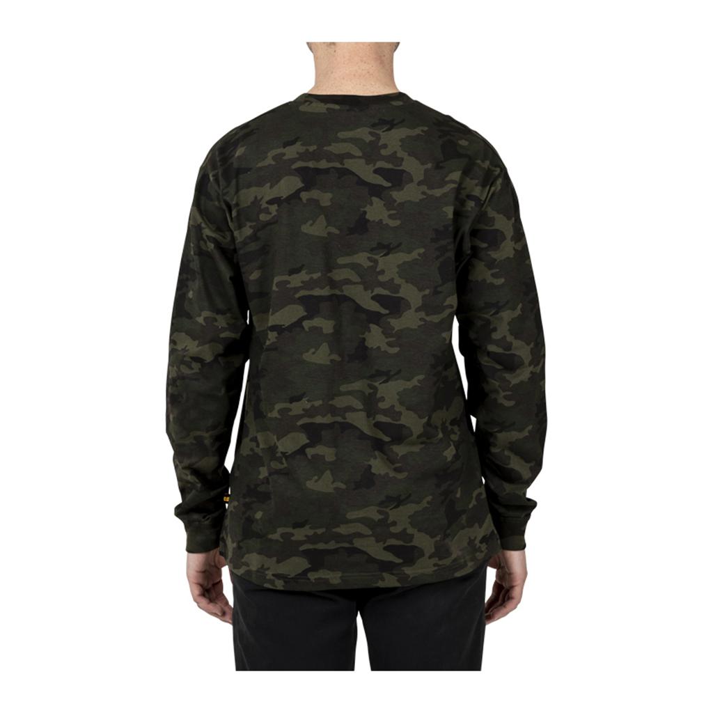 Férfi Caterpillar Trademark Banner Long Sleeve T-Shirts Camo  Budapest |  2860-DALUJ