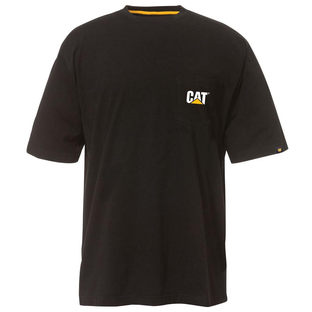 Férfi Caterpillar Trademark Pocket T-Shirts Fekete  Budapest |  0139-FJQSY