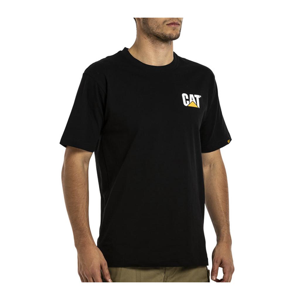 Férfi Caterpillar Trademark T-Shirts Fekete  Budapest |  9081-JMNEX