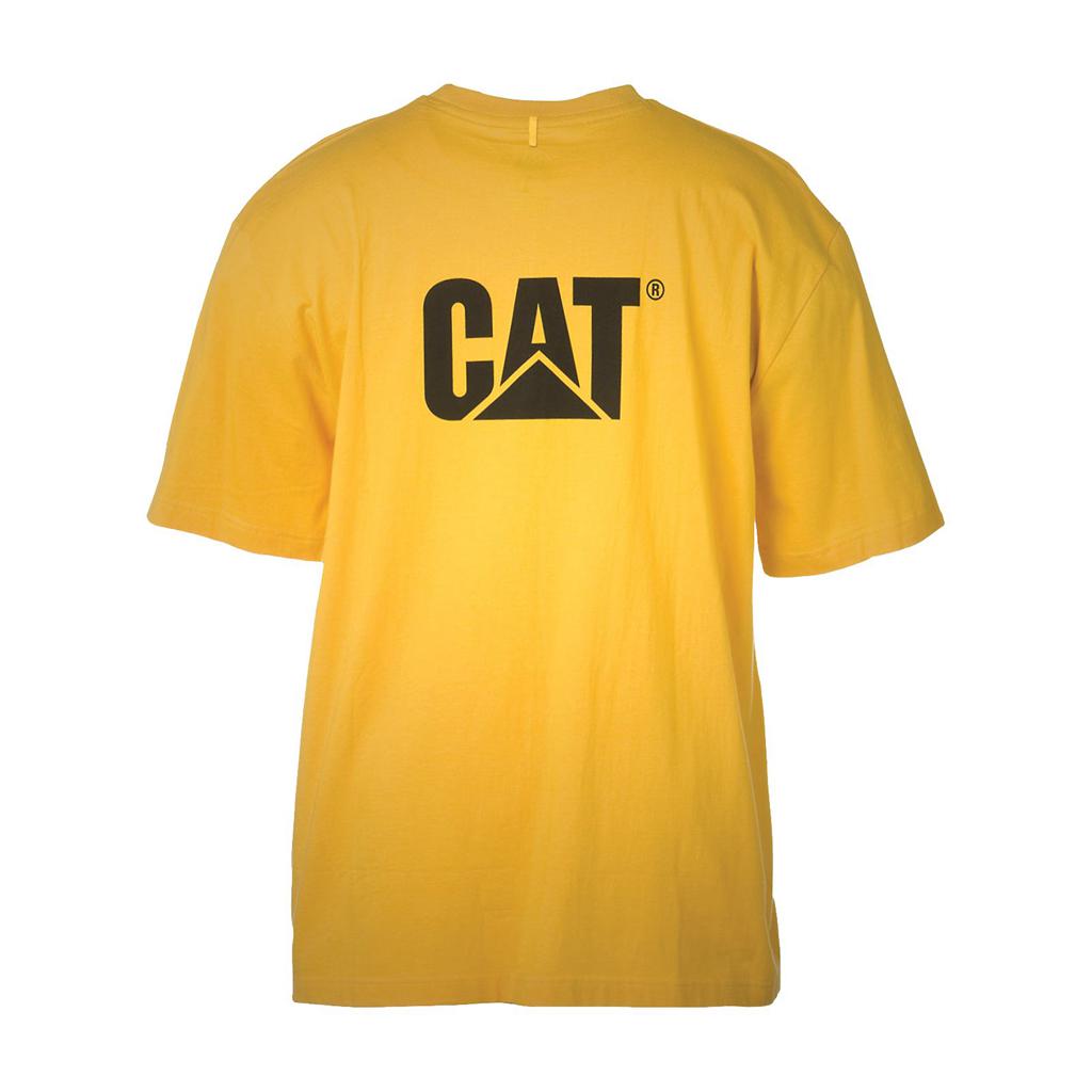 Férfi Caterpillar Trademark T-Shirts Sárga  Budapest |  3825-URLKM