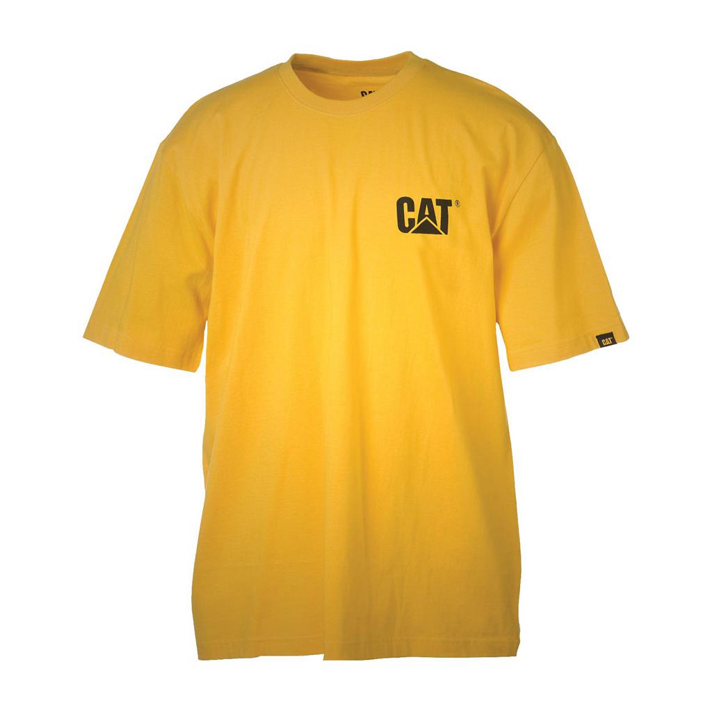 Férfi Caterpillar Trademark T-Shirts Sárga  Budapest |  3825-URLKM