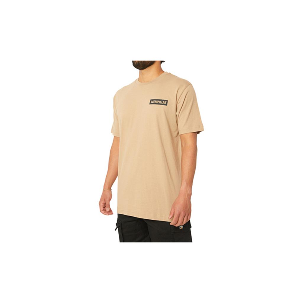 Férfi Caterpillar Triton Block S/S T-Shirts Barna  Budapest |  6379-ZMNEB