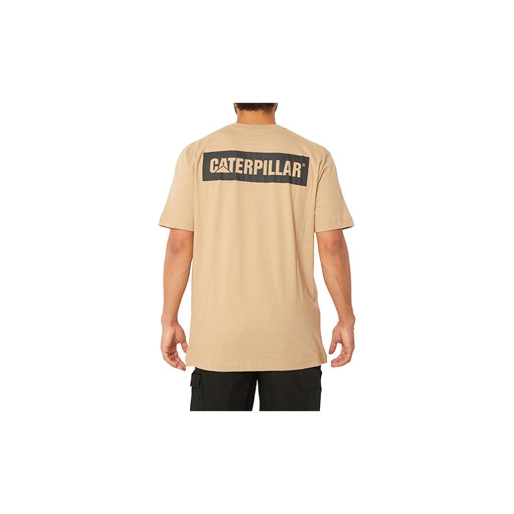 Férfi Caterpillar Triton Block S/S T-Shirts Barna  Budapest |  6379-ZMNEB