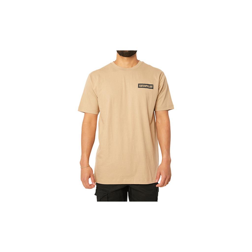 Férfi Caterpillar Triton Block S/S T-Shirts Barna  Budapest |  6379-ZMNEB