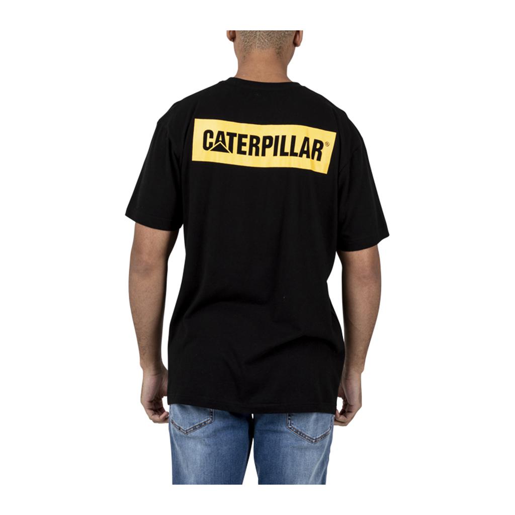 Férfi Caterpillar Triton Block S/S T-Shirts Fekete  Budapest |  8102-VJMZY