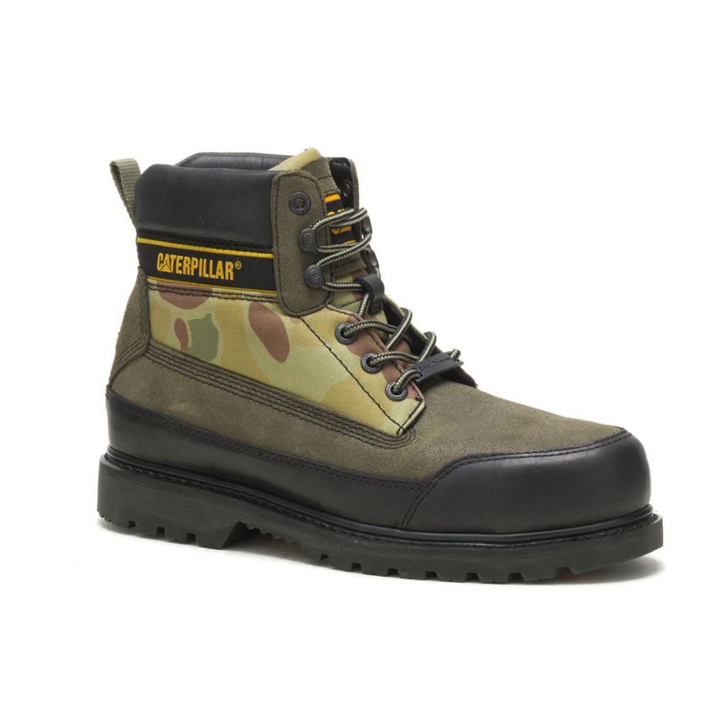 Női Caterpillar Cat Footwear X Nigel Cabourn Utah Alkalmi Csizma Zöld Fekete  Budapest |  6975-GREJT