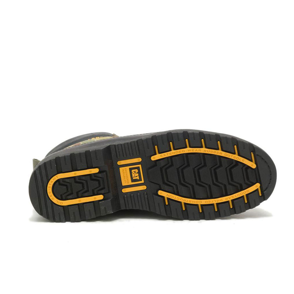 Női Caterpillar Cat Footwear X Nigel Cabourn Utah Alkalmi Csizma Zöld Fekete  Budapest |  6975-GREJT