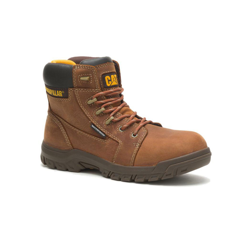 Női Caterpillar Resorption Vízálló Composite Toe Slip Resistant Footwear Barna  Budapest |  5304-JCDGS