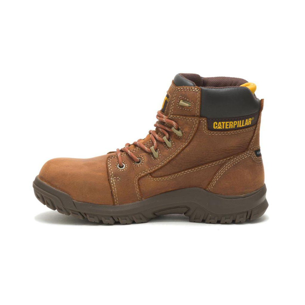 Női Caterpillar Resorption Vízálló Composite Toe Slip Resistant Footwear Barna  Budapest |  5304-JCDGS