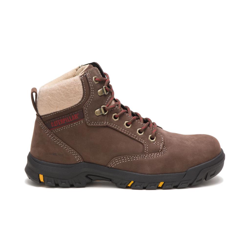 Női Caterpillar Tess Steel Toe Munkavédelmi Bakancs Csokoládé  Budapest |  6049-JRITC